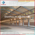 Showhoo low price steel frame structure broiler poultry house for emerging countries